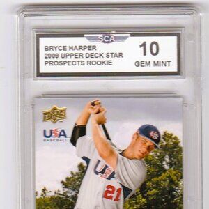 BRYCE HARPER 2009 UPPER DECK STAR PROSPECTS ROOKIE CARD PHILADELPHIA PHILLIES
